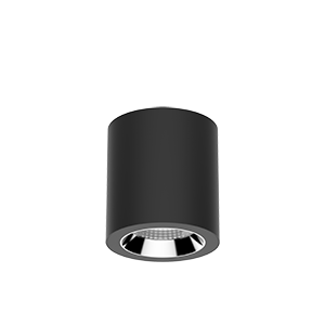 Светодиодный светильник VARTON DL-02 Tube накладной 125х135 мм 18 Вт 3000 K 35° RAL9005 черный муар